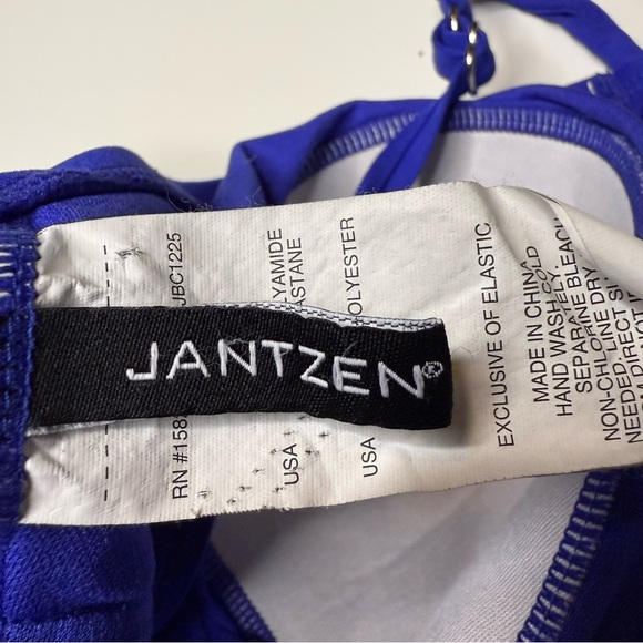 Jantzen Vibrant Royal Blue Women's One-Piece Swimsuit Size 14 GUC - Picture 4 of 5